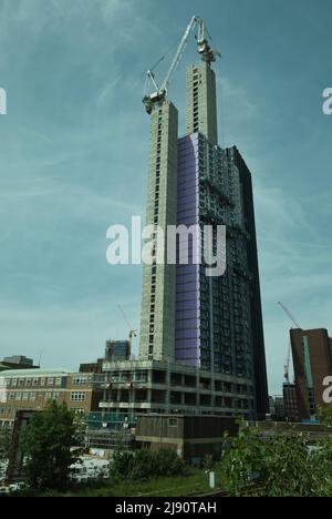 Construction d'appartements modulaires par East Croydon South London Banque D'Images