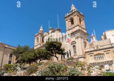 Église Saint-Laurent, Vittoriosa (Birgu), les trois villes, Malte Banque D'Images