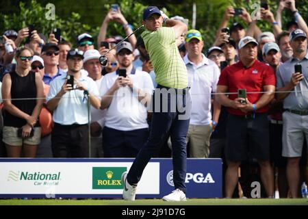 Tulsa, États-Unis. 19th mai 2022. Joue le 15th trous dans le premier tour lors du championnat PGA au Southern Hills Country Club à Tulsa, Oklahoma, le jeudi 19 mai 2022. Photo de Kyle Rivas/UPI crédit: UPI/Alay Live News Banque D'Images