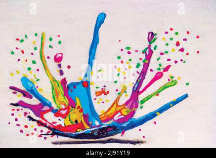 Splash couleur Banque D'Images