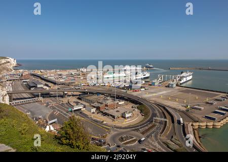 Port de Douvres, Kent, Royaume-Uni Banque D'Images