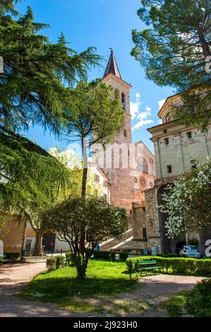 Cathédrale de Santa Maria Assunta à Spoleto, province de Pérouse, Ombrie, Italie Banque D'Images