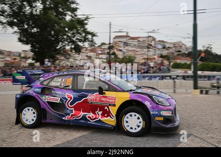 19 LOEB Sebastien (FRA), GALMICHE Isabelle (FRA), M-SPORT FORD WORLD RALLY TEAM, FORD Puma Rally1, action pendant le Rallye de Portugal 2022, 4th tour du Championnat du monde de voitures de rallye WRC 2022, du 19 au 22 mai 2022 à Matosinhos, Portugal - photo Paulo Maria / DPPI Banque D'Images