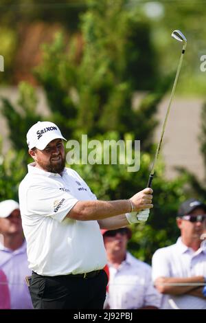 Tulsa, États-Unis. 19th mai 2022. Shane Lowry joue le 15th trous lors du premier tour du championnat PGA au Southern Hills Country Club de Tulsa, Oklahoma, le jeudi 19 mai 2022. Photo de Kyle Rivas/UPI crédit: UPI/Alay Live News Banque D'Images