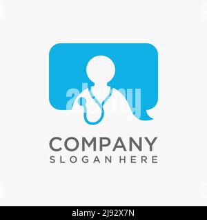 Logo chat médecin Illustration de Vecteur