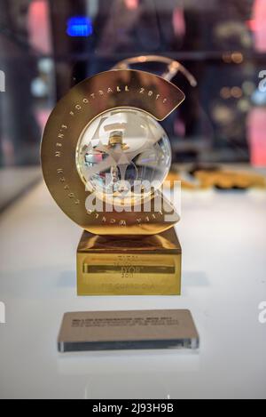 Musée du FC Barcelone, dans le stade Camp Nou (Barcelone, Catalogne, Espagne) ESP: Museo del FC Barcelona, en el Camp Nou (Barcelone, Catalogne, España Banque D'Images