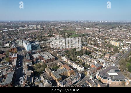 Twickenham Londres drone aérien du Royaume-Uni Banque D'Images