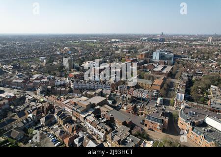 Twickenham Londres drone aérien du Royaume-Uni Banque D'Images