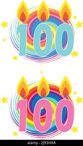 numéro de décoration pour illustration de célébration ou de fête. Illustration de Vecteur