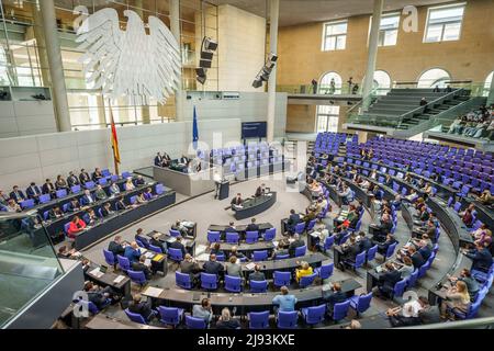 Berlin, Allemagne. 20th mai 2022. Le Bundestag approuve la prolongation du déploiement au Mali. Credit: Michael Kappeller/dpa/Alay Live News Banque D'Images