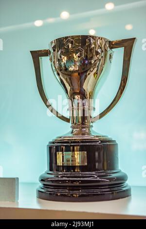 Musée du FC Barcelone, dans le stade Camp Nou. Coupe de la Ligue espagnole de l'UEFA (Barcelone, Catalogne, Espagne) ESP: Museo del FC Barcelona, en el Camp Nou Banque D'Images