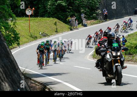 iida, nagano, japon, 2022/19/05 , tournée cycliste professionnelle du Japon qui s'est tenue à Iida au printemps 2022. Banque D'Images