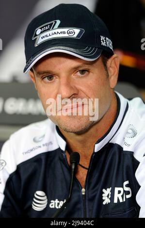 ARCHIVE PHOTO: Rubens BARRICHELLO a 50 ans le 23 mai 2022, Rubens BARRICHELLO (BRA), AT&T Williams, Portrait. Formula 1, Malaysian GP, Sepang circuit, Kuala Lumpur, le 1st avril 2010., Motorsport. Euh Banque D'Images