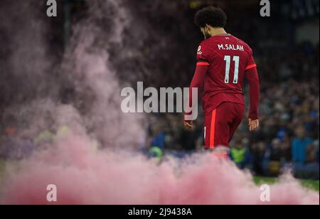 Photo du dossier datée du 01-12-2021 de Mohamed Salah de Liverpool, qui a marqué à nouveau plus de 20 buts de la Premier League, devenant seulement le sixième joueur à faire cela en quatre saisons différentes. Date de la photo: Mercredi 1 décembre 2021. Date de publication : vendredi 20 mai 2022. Banque D'Images