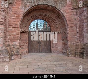 Porte de l'avant ouest à l'abbaye d'Arbroath Banque D'Images