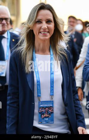 Pala Wanny, Florence, Italie, 19 mai 2022, Valentina Vezzali (sous-secrétaire d'État à la présidence du Conseil des ministres avec responsabilité Banque D'Images