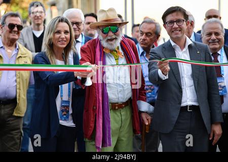 Pala Wanny, Florence, Italie, 19 mai 2022, Cérémonie de découpe du ruban lors de la cérémonie d'ouverture de Pala Wanny - événement Banque D'Images