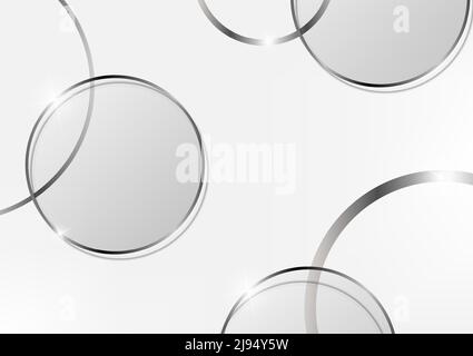 Miroir transparent abstrait sur fond blanc. Illustration vectorielle. Illustration de Vecteur