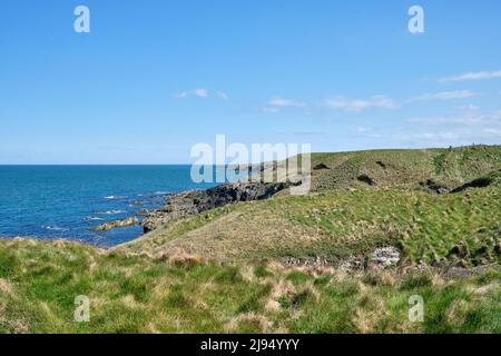 Le Wales Coast Path suit la côte sauvage de la péninsule de Llyn, au nord Banque D'Images