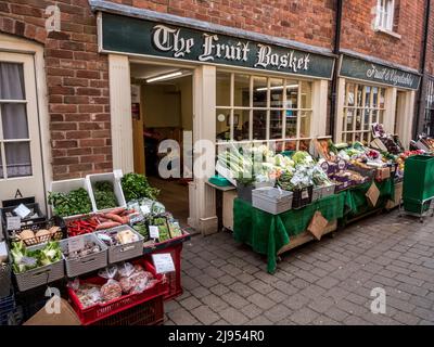 Scènes de rue colorées du marché de rue de Ludlow Banque D'Images