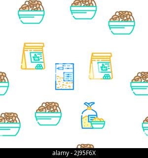 Superfood Natural et vitamine Icons Set Vector Illustration de Vecteur