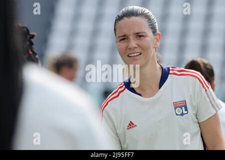 Turin, Italie. 18th mai 2022. Damaris Egurrola de Lyon lors de la session d'entraînement avant le match de football final 2021/2022 de la Ligue des Champions des femmes entre Barcelone et Lyon au stade Juventus de Turin (Italie), le 20th mai 2022. Photo Cesare Purini/Insidefoto crédit: Insidefoto srl/Alay Live News Banque D'Images