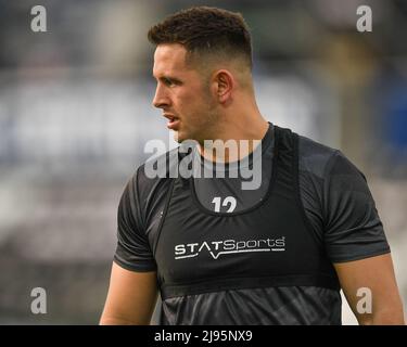 Owen Watkin de Osprey Rugby, pendant l'échauffement avant le match Banque D'Images