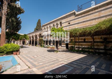 Damas, Syrie - Mai 2022 : à l'intérieur du monument historique et du musée, Palais Al Azem de Damas, Syrie Banque D'Images