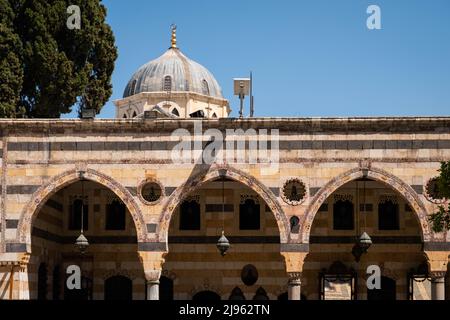 Damas, Syrie - Mai 2022 : à l'intérieur du monument historique et du musée, Palais Al Azem de Damas, Syrie Banque D'Images