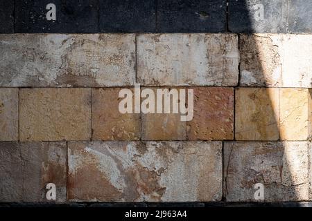 Détail du mur historique du palais Al Azem de Damas, Syrie Banque D'Images