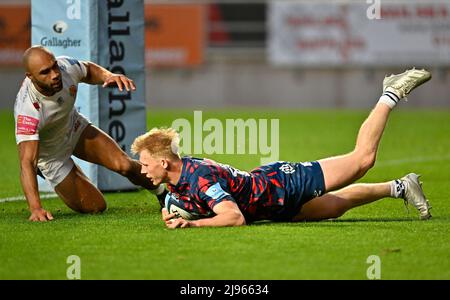 Bristol, Royaume-Uni. 20th mai 2022. Rugby, premier ministre. Bristol porte les V Exeter Chiefs. Stade Ashton Gate. Bristol. Credit: Sport en images/Alamy Live News Banque D'Images