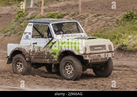 Championnat italien de vitesse hors route 2022 : voiture de course à Malpensa, Italie. Banque D'Images