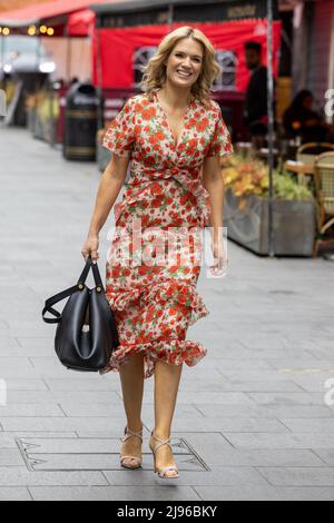 Célébrités vues à Leicester Square à Global Studios présentant: Charlotte Hawkins où: Londres, Royaume-Uni quand: 14 mai 2021 crédit: Phil Lewis/WENN Banque D'Images