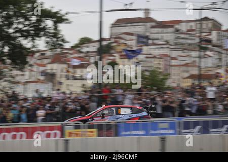 Matosinhos, Portugal . 20th mai 2022. 08 TANAK Ott (est), JARVEOJA Martin (est), Hyundai Shell MOBIS World Rally Team, Hyundai i20 N Rally 1, action08 TANAK Ott (est), JARVEOJA Martin (est), Hyundai Shell MOBIS World Rally Team, Hyundai i20 N Rally 1, action pendant le Rally de Portugal 2022, 4th tour du Championnat du monde de voitures de rallye WRC 2022, du 19 au 22 mai 2022 à Matosinhos, Portugal - photo: Paulo Maria / DPPI/DPPI/LiveMedia crédit: Independent photo Agency/Alay Live News Banque D'Images