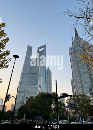 Découvrez le paysage urbain et les vues panoramiques de Shanghai Banque D'Images