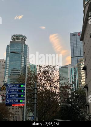 Découvrez le paysage urbain et les vues panoramiques de Shanghai Banque D'Images