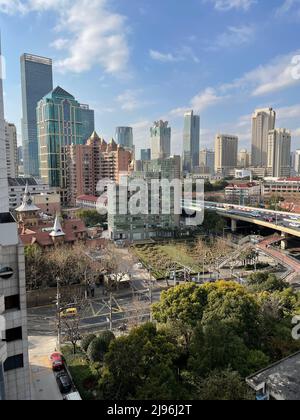 Découvrez le paysage urbain et les vues panoramiques de Shanghai Banque D'Images