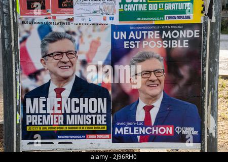 Élections législatives françaises de 2022 Banque D'Images