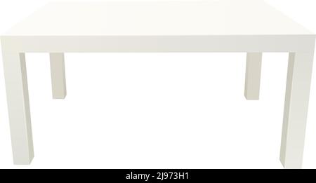 Tableau latéral rectangulaire blanc vectoriel Illustration réaliste, vue de face Illustration de Vecteur