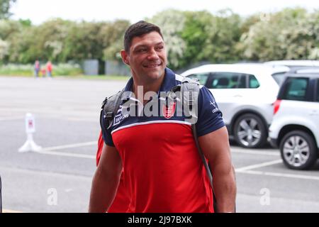 Ryan Hall #5 de Hull KR arrive à Sewell Group Craven Park, le 5/21/2022. (Photo de David Greaves/News Images/Sipa USA) Credit: SIPA USA/Alay Live News Banque D'Images