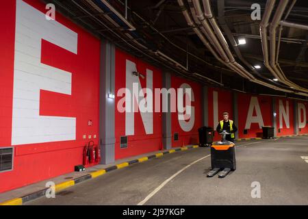 LONDRES, ROYAUME-UNI. MAI 21st Wembley Stadium photographié lors du match Sky Bet League 1 entre Sunderland et Wycombe Wanderers au stade Wembley, Londres, le samedi 21st mai 2022. (Credit: Federico Maranesi | MI News) Credit: MI News & Sport /Alay Live News Banque D'Images