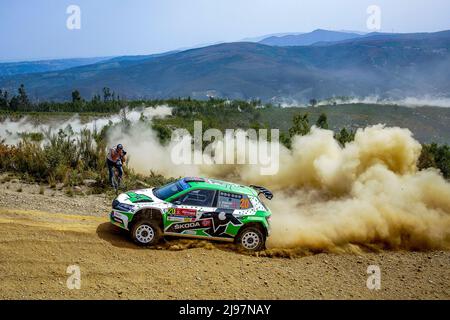 Matosinhos, Portugal. 21st mai 2022. 20 MIKKKELSEN Andreas (NOR), ERIKSEN Torstein (NOR), Toksport WRT, Skoda Fabia Evo, action pendant le Rallye de Portugal 2022, 4th tour du Championnat mondial de voitures de rallye WRC 2022, du 19 au 22 mai 2022 à Matosinhos, Portugal - photo Paulo Maria / DPPI crédit: DPPI Media/Alay Live News Banque D'Images