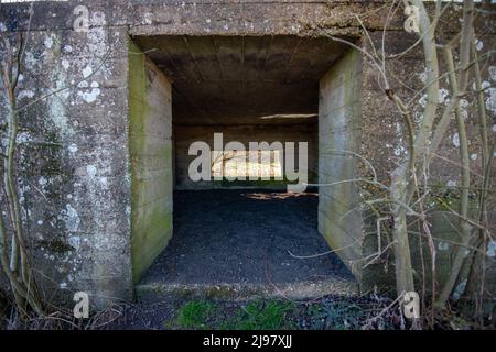 Pill Box à Benson, Oxfordshire Banque D'Images