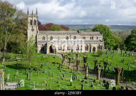 Angleterre, Yorkshire du Nord, Wensleydale, Aysgarth, église de St.Andrew Banque D'Images