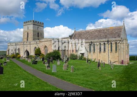 Angleterre. Northumberland, Bamburgh, église de St.Aidan Banque D'Images