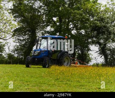 Remplissage des champs dans Devon Banque D'Images
