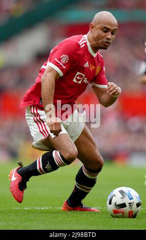 Danny Webber de Manchester United Legends lors du match des Legends à Old Trafford, Manchester. Date de la photo: Samedi 21 mai 2022. Banque D'Images