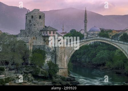 Mostar, Herzégovine-Neretva, Bosnie-Herzégovine, Europe Banque D'Images