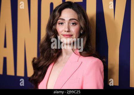 Hollywood, États-Unis. 21st mai 2022. HOLLYWOOD, LOS ANGELES, CALIFORNIE, États-Unis - 21 MAI : l'actrice américaine Emmy Rossum arrive à l'événement FYC de NBCUniversal pour 'Angelyne' qui s'est tenu à la NBCU FYC House le 21 mai 2022 à Hollywood, Los Angeles, Californie, États-Unis. (Photo de Xavier Collin/image Press Agency) Credit: Image Press Agency/Alay Live News Banque D'Images