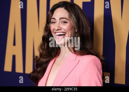 Hollywood, États-Unis. 21st mai 2022. HOLLYWOOD, LOS ANGELES, CALIFORNIE, États-Unis - 21 MAI : l'actrice américaine Emmy Rossum arrive à l'événement FYC de NBCUniversal pour 'Angelyne' qui s'est tenu à la NBCU FYC House le 21 mai 2022 à Hollywood, Los Angeles, Californie, États-Unis. (Photo de Xavier Collin/image Press Agency) Credit: Image Press Agency/Alay Live News Banque D'Images